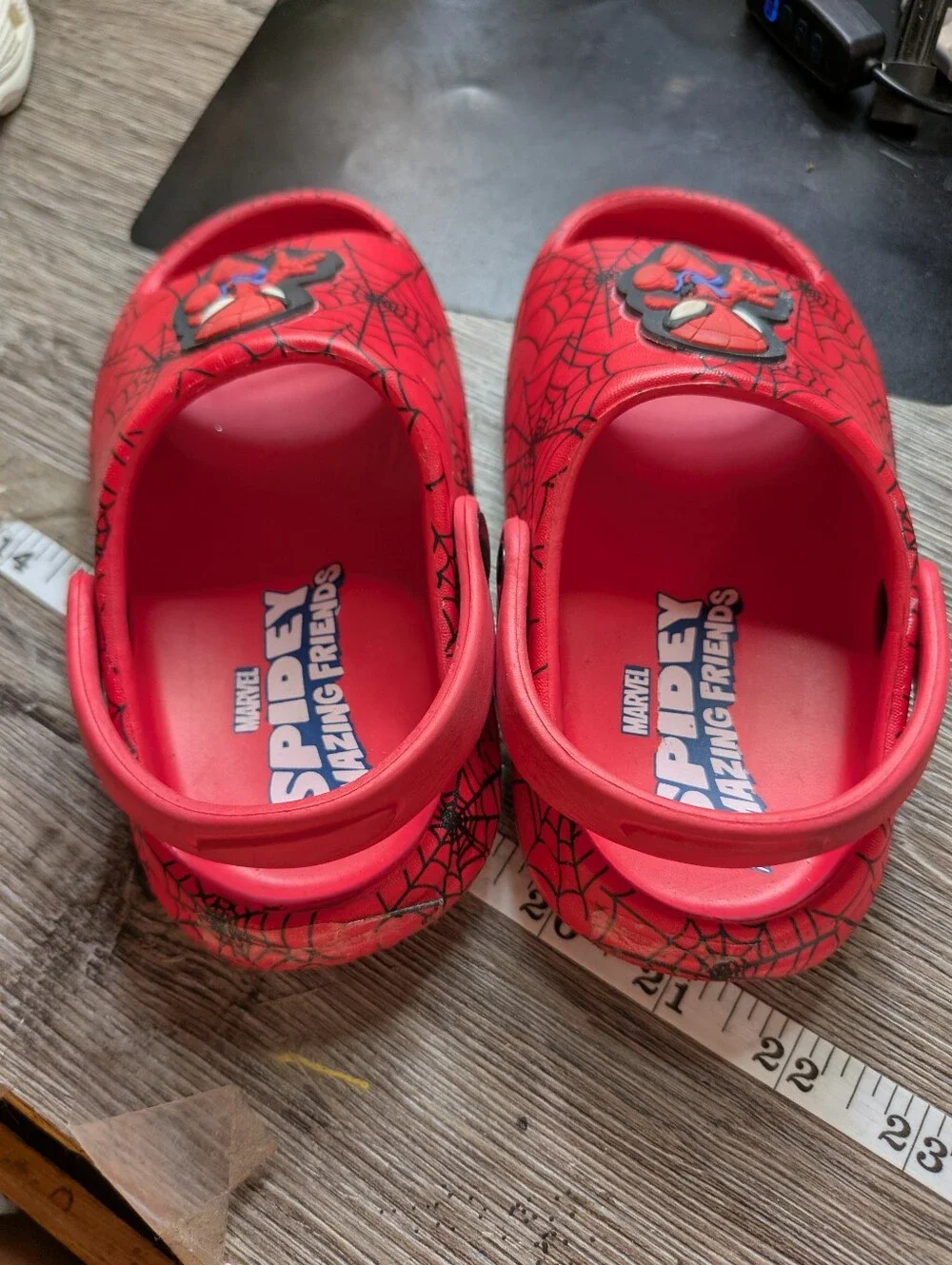 Ground Up Marvel Spidey‎ Amazing Friends Toddler Sandals Size 7/8